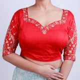 Silk zardosi work