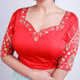 Silk zardosi work