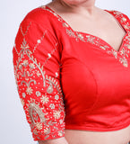 Silk zardosi work