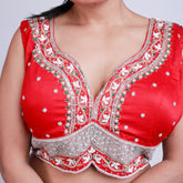 Silk zardosi work