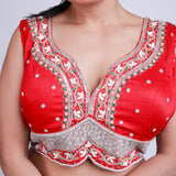 Silk zardosi work