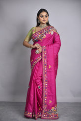 Pink Organza Saree