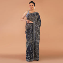 Silk Tissue with cutdana work jaal