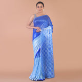 Sequence saree on lycra