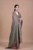 Kantha On Tusser silk