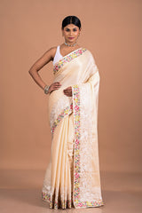 Parsi Style satin organza with embroidery