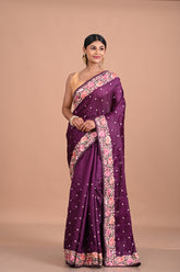 Parsi Machine embroidery on Tusser