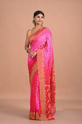 Bandhini on Banarasi georgette