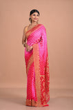 Bandhini on Banarasi georgette