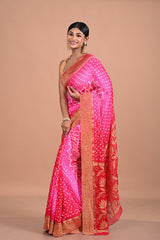 Bandhini on Banarasi georgette