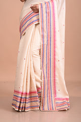 Tusser weave with work