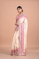 Tusser weave with work