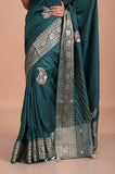 Kantha And cutdana Work on silk