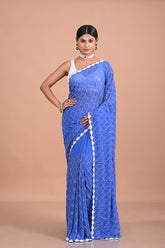 Satin Crepe with cutdana work jaal