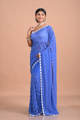 Satin Crepe with cutdana work jaal