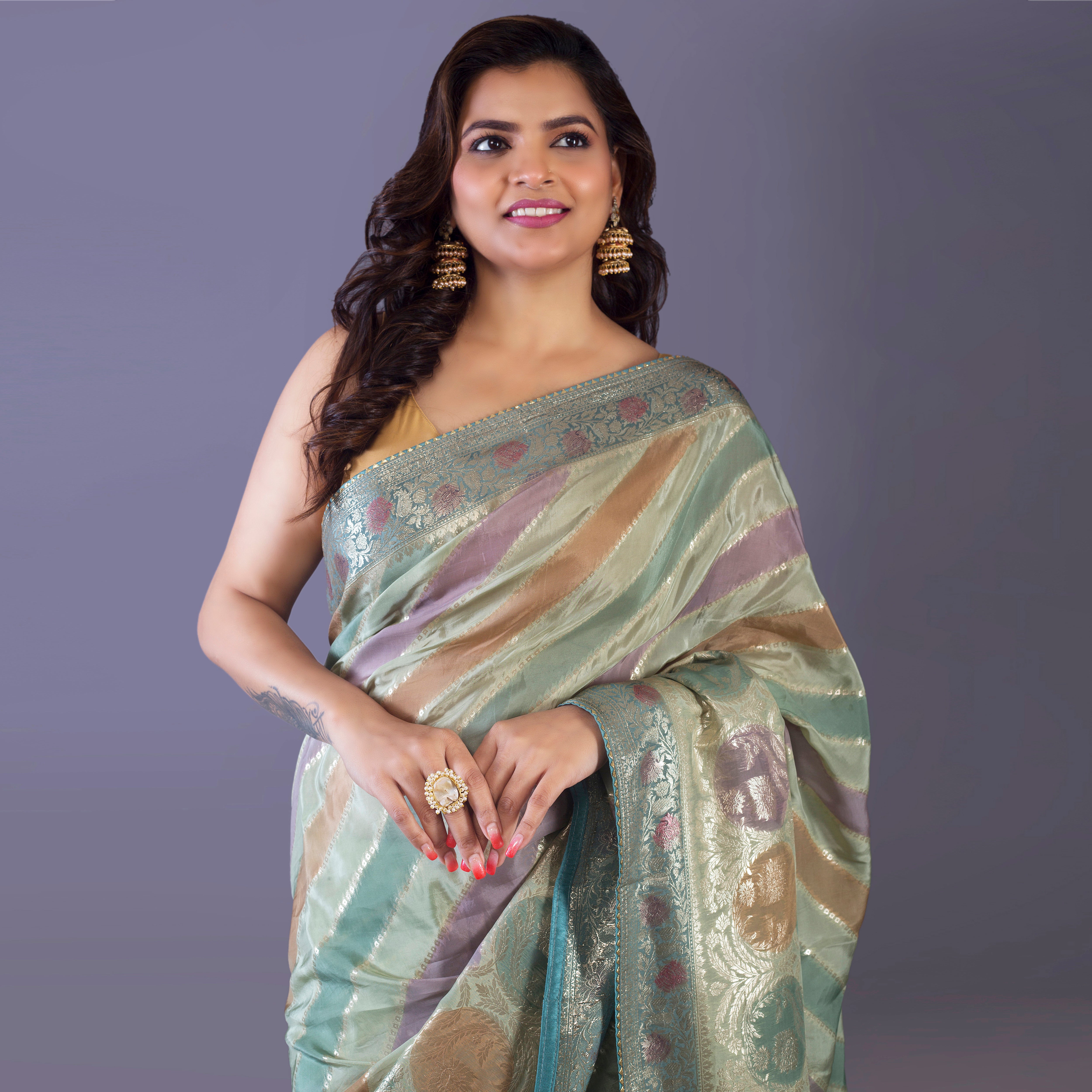 BAnarasi silk tissue