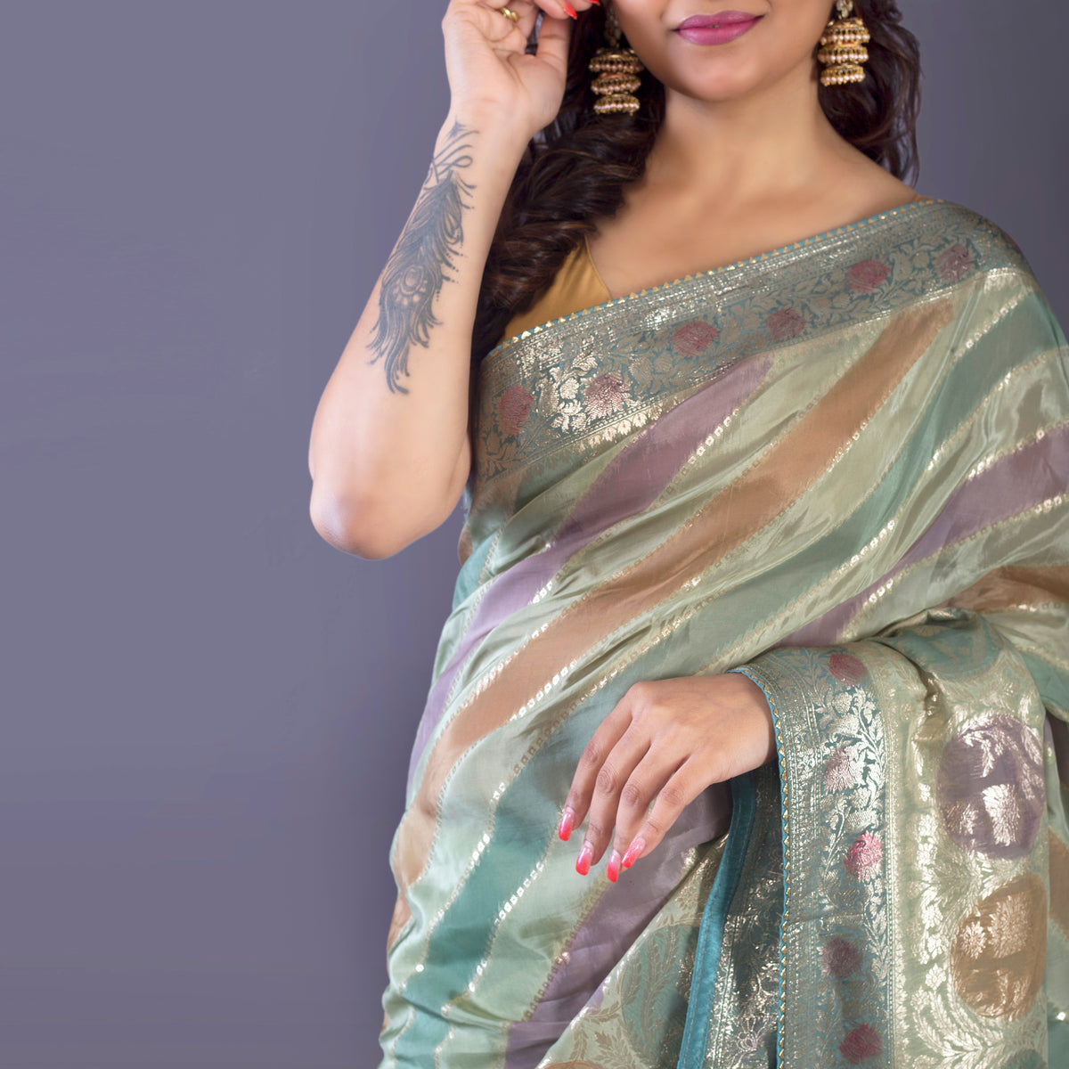 BAnarasi silk tissue