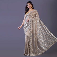 chantily lace saree