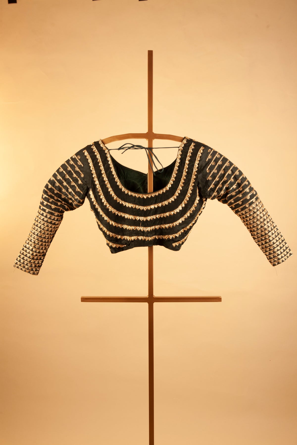 Full sleeves blouse with cutdana work