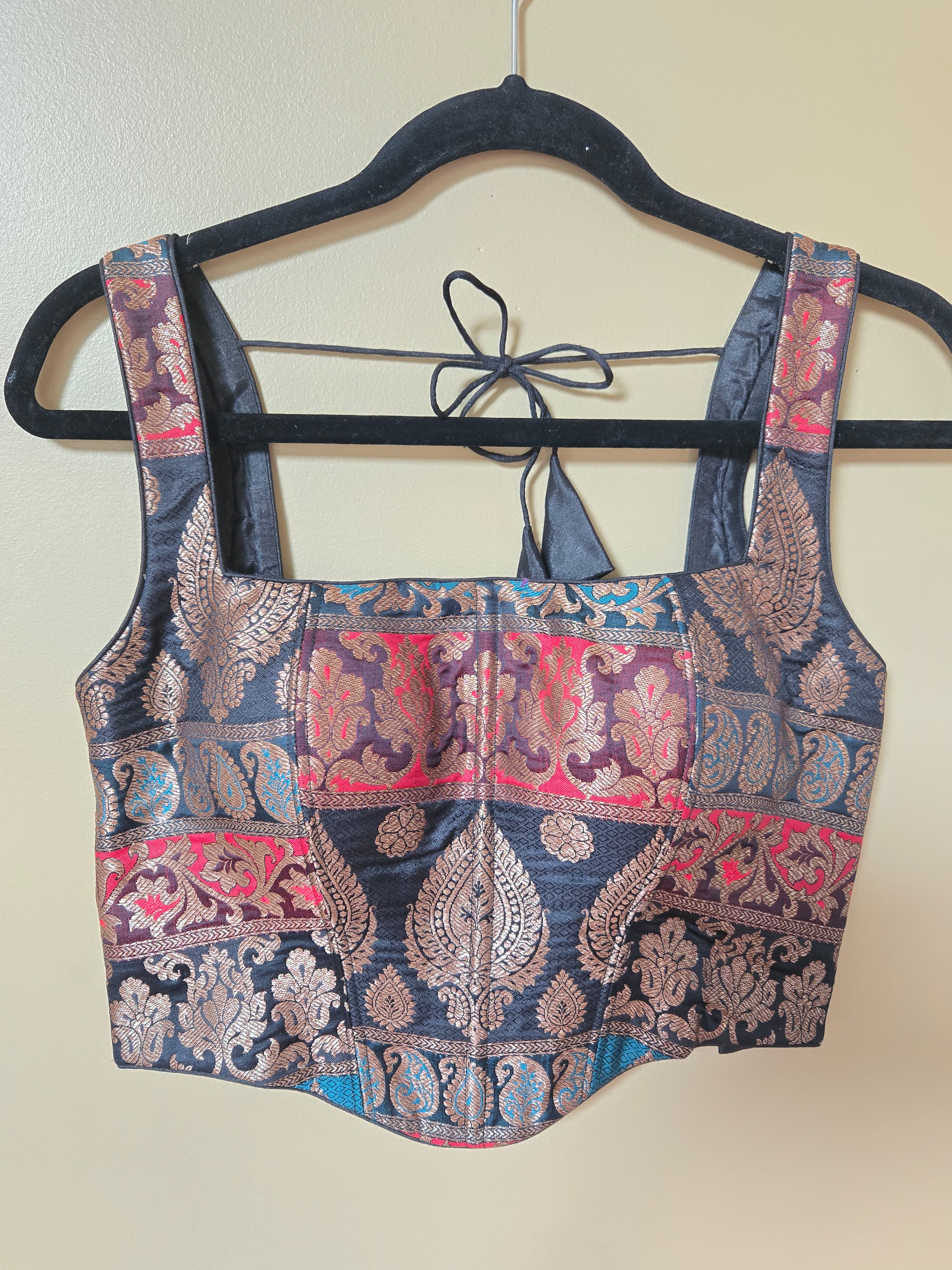 Pure banarasi Brocade Corset blouse