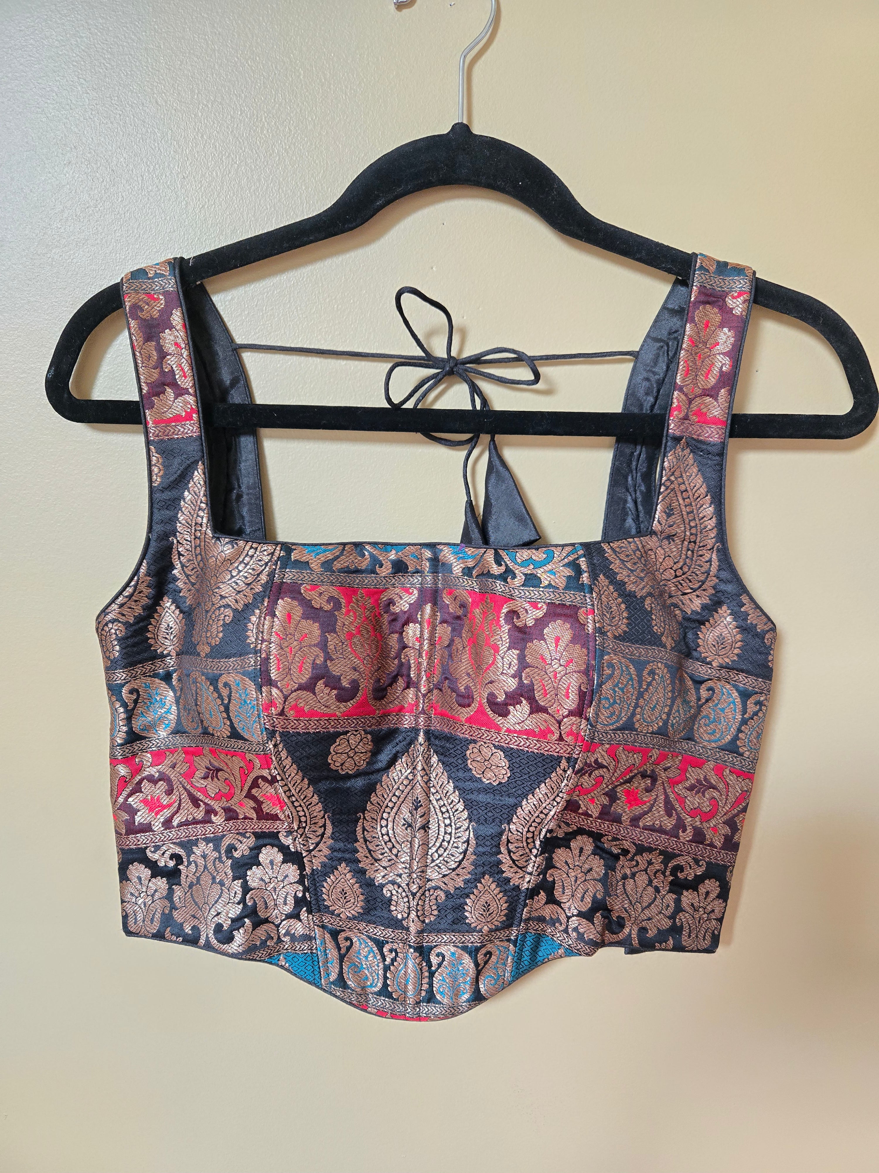 Pure banarasi Brocade Corset blouse