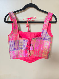 Pure banarasi Brocade Corset blouse