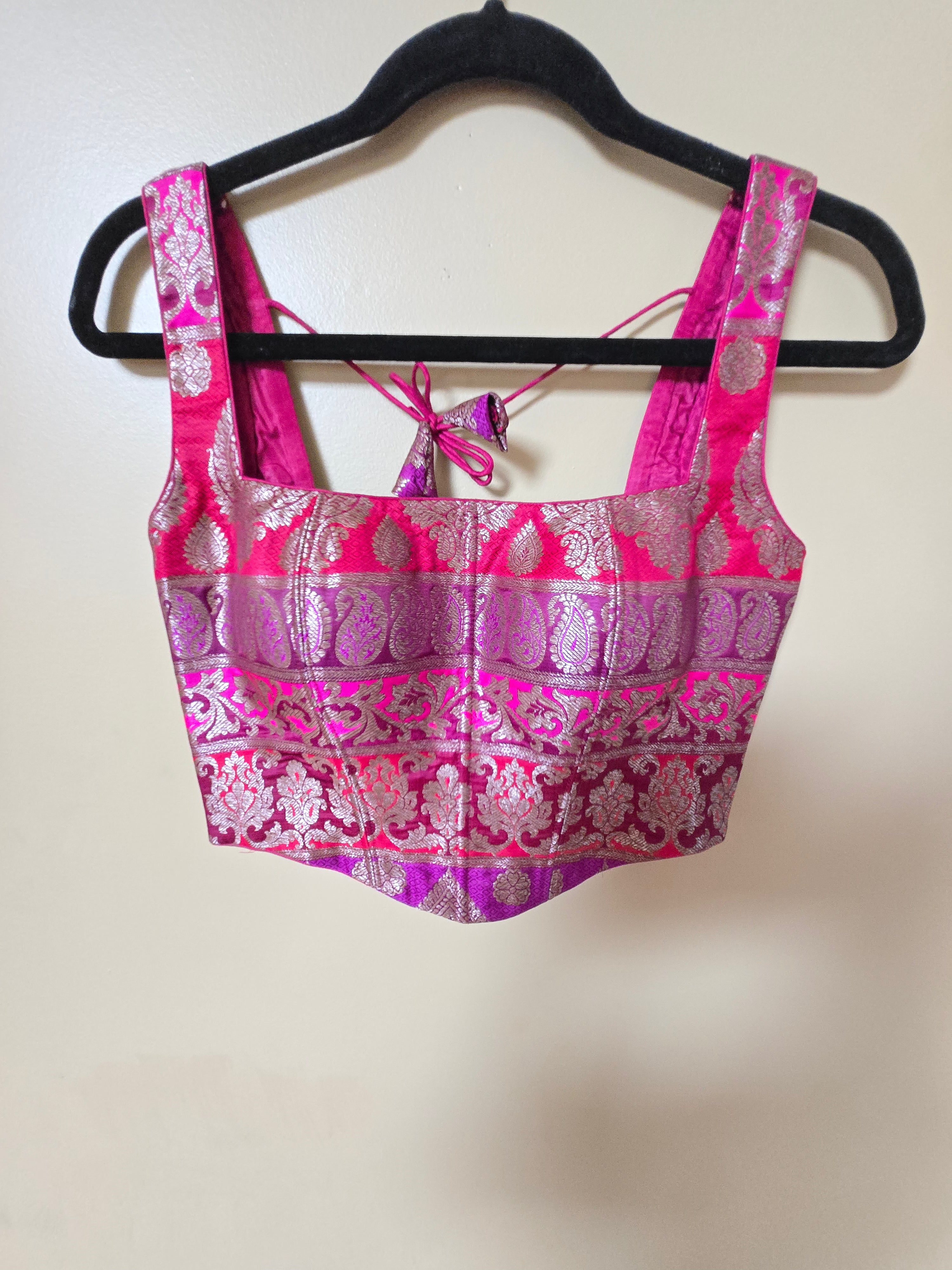 Pure banarasi Brocade Corset blouse