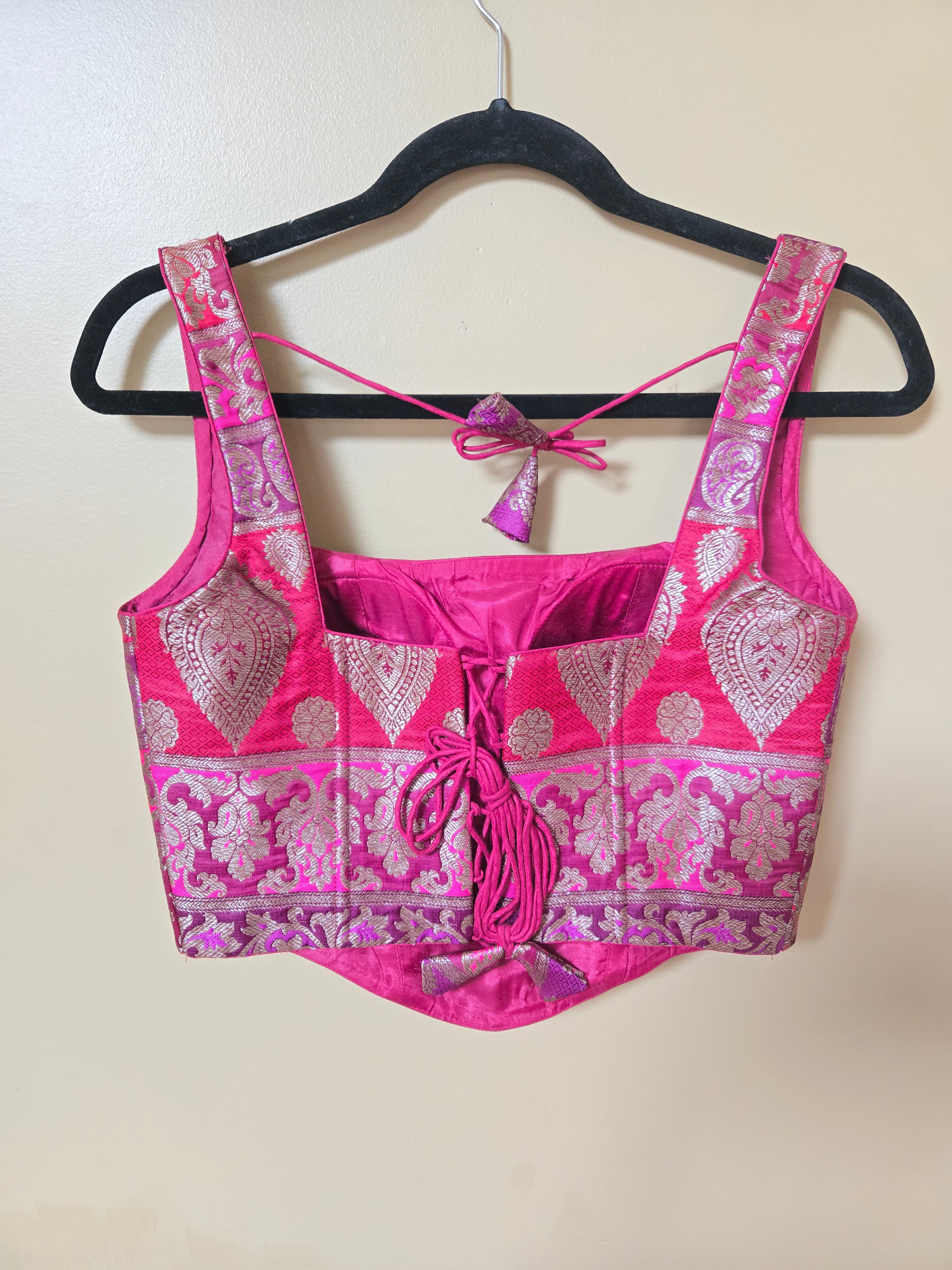 Pure banarasi Brocade Corset blouse