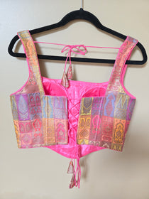 Pure banarasi Brocade Corset blouse
