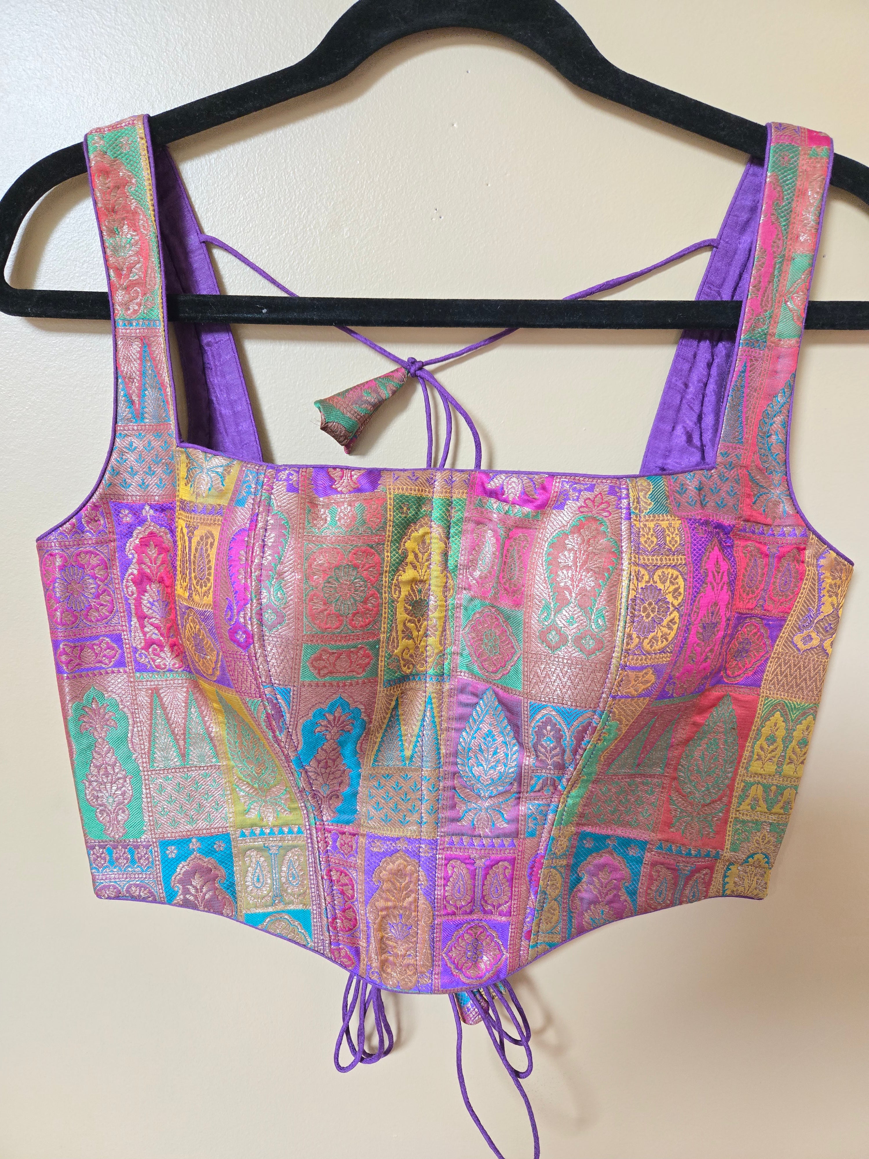 Pure banarasi Brocade Corset blouse