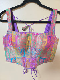 Pure banarasi Brocade Corset blouse
