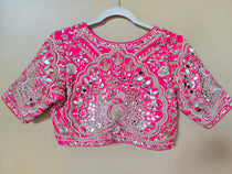 Heavy Embroidered blouse with Mirror work
