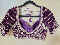 Heavy Embroidered blouse with Mirror work