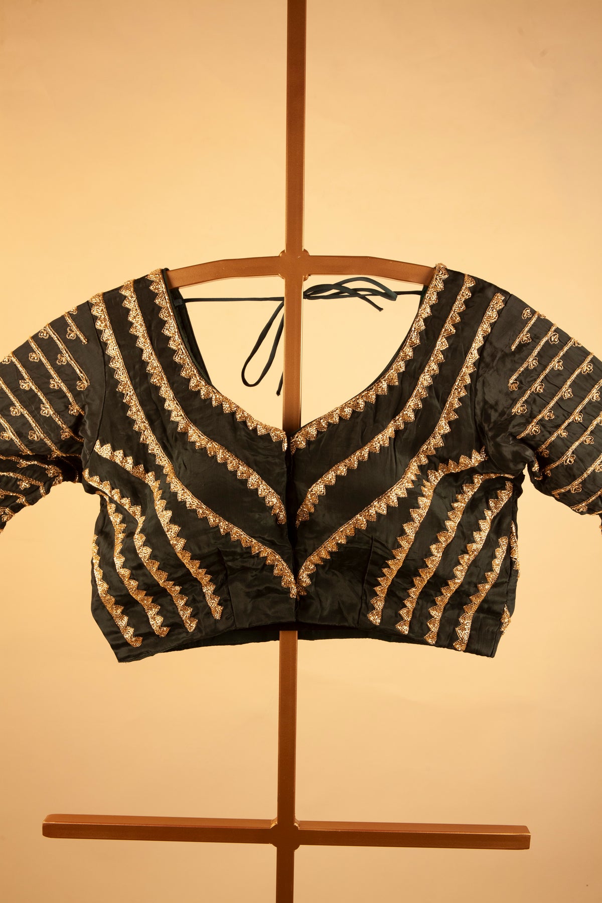 Full sleeves blouse with cutdana work