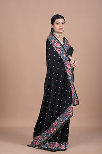 Parsi Machine embroidery on Tusser