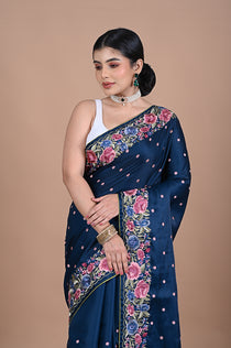 Parsi Machine embroidery on Tusser