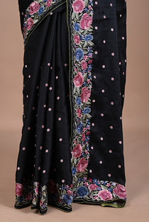 Parsi Machine embroidery on Tusser