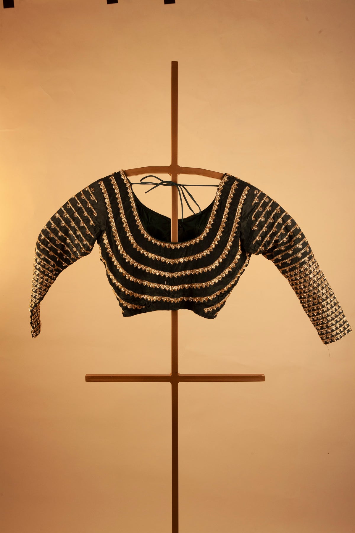 Full sleeves blouse with cutdana work Main image
