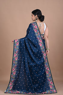 Parsi Machine embroidery on Tusser