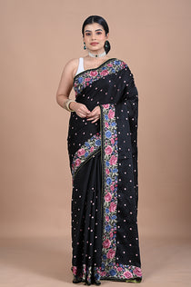 Parsi Machine embroidery on Tusser