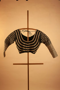 Full sleeves blouse with cutdana work