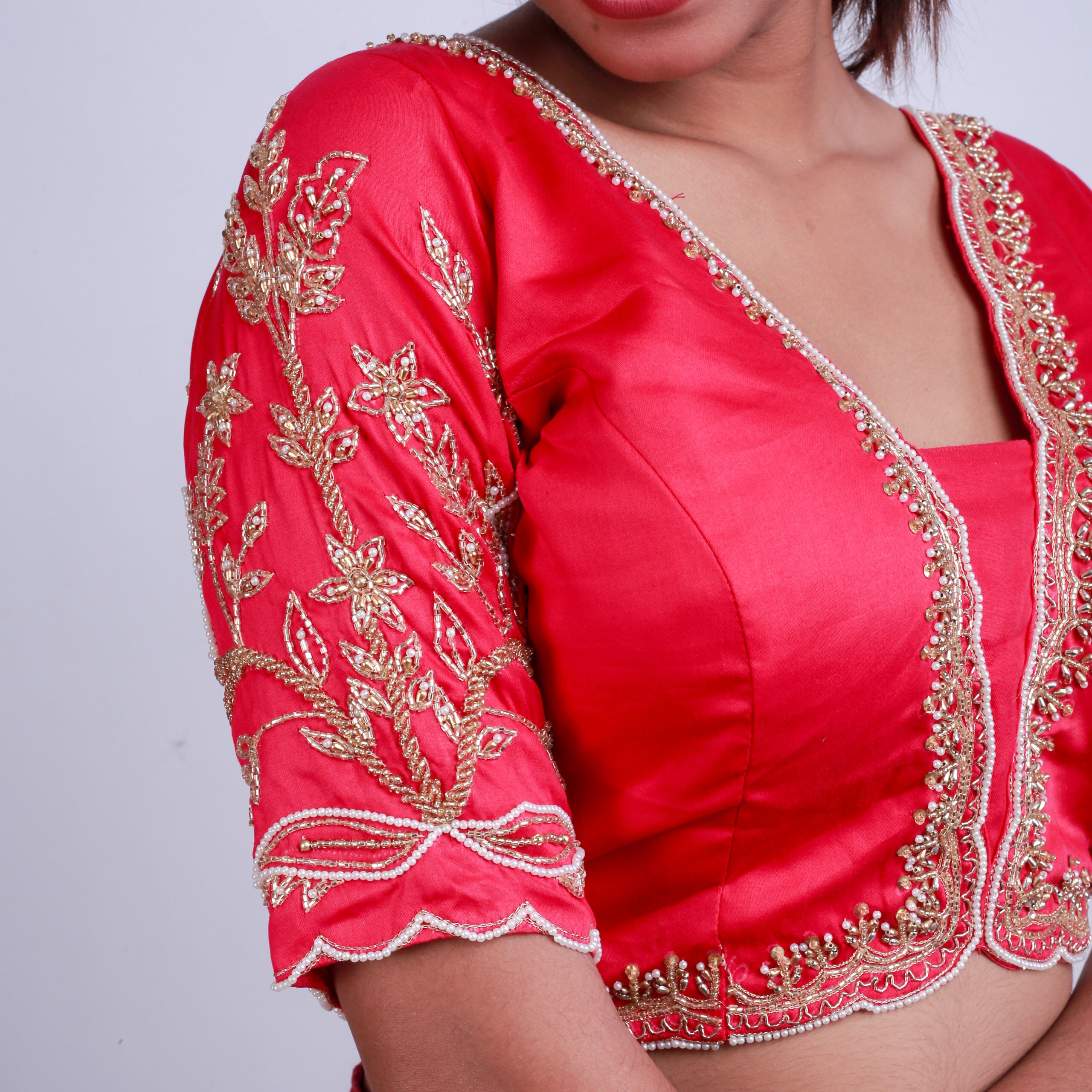 Hand embroidered blouse