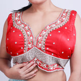 Silk zardosi work