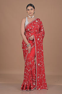 Chinon crepe with Jaal embroidery