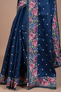 Parsi Machine embroidery on Tusser