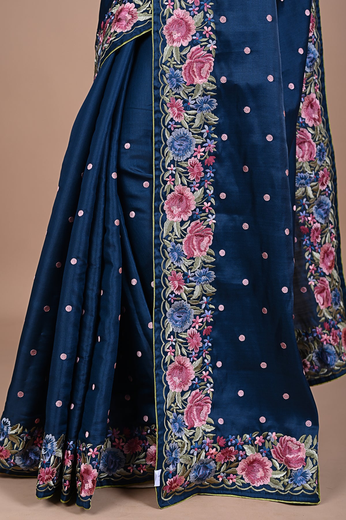 Parsi Machine embroidery on Tusser