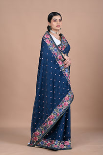 Parsi Machine embroidery on Tusser