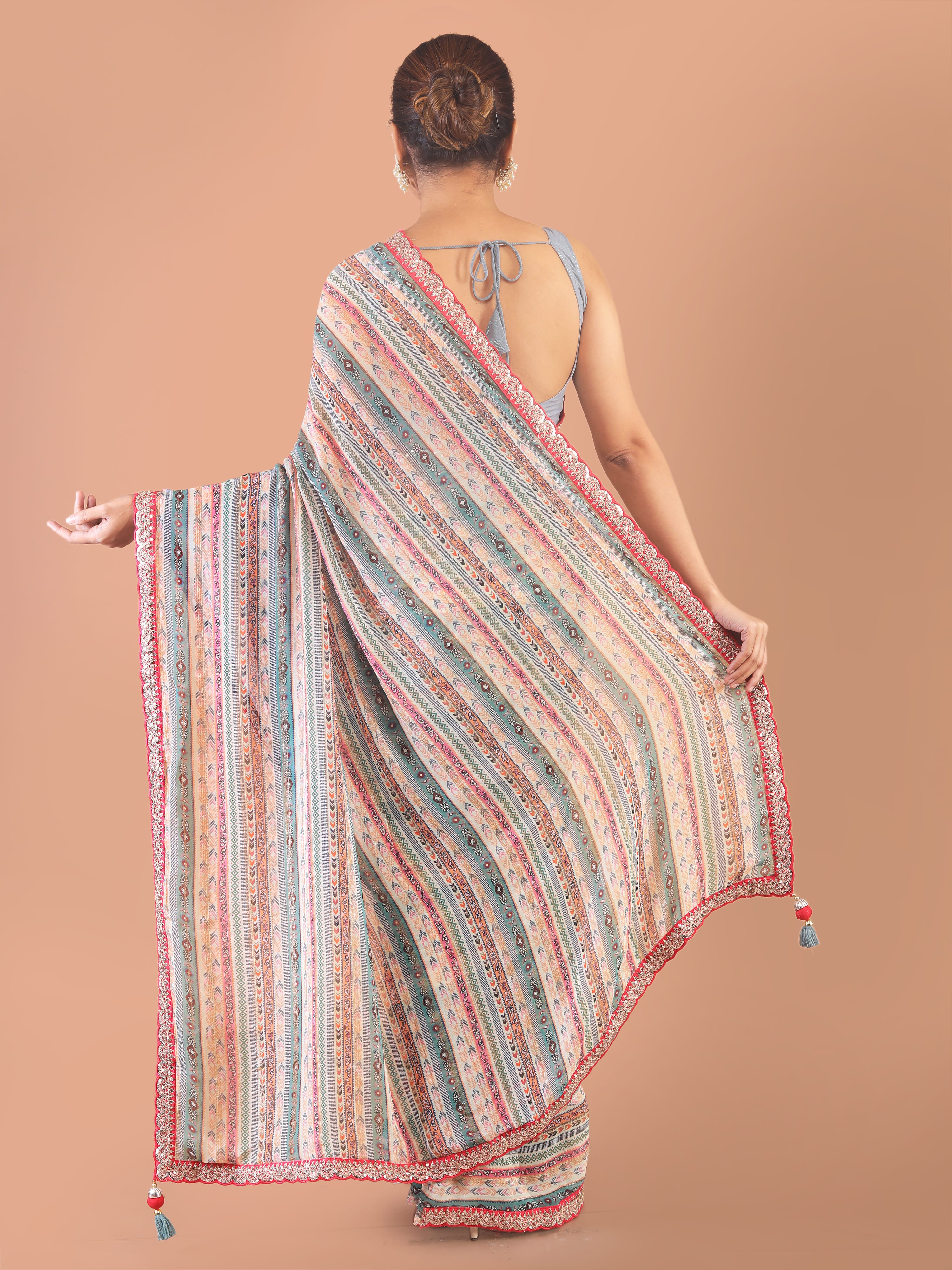 Georgette with Sabhyasachi Border
