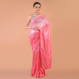 Sequence saree on lycra