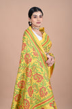 Kantha On Tusser silk